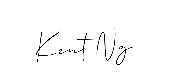 Design your own signature with our free online signature maker. With this signature software, you can create a handwritten (Allison_Script) signature for name Kent Ng. Kent Ng signature style 2 images and pictures png