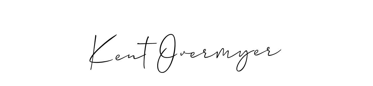 Allison_Script is a professional signature style that is perfect for those who want to add a touch of class to their signature. It is also a great choice for those who want to make their signature more unique. Get Kent Overmyer name to fancy signature for free. Kent Overmyer signature style 2 images and pictures png