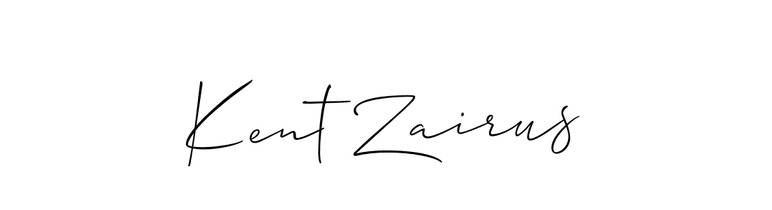 How to make Kent Zairus signature? Allison_Script is a professional autograph style. Create handwritten signature for Kent Zairus name. Kent Zairus signature style 2 images and pictures png