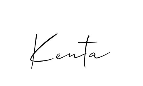 You should practise on your own different ways (Allison_Script) to write your name (Kenta) in signature. don't let someone else do it for you. Kenta signature style 2 images and pictures png