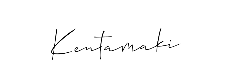 Create a beautiful signature design for name Kentamaki. With this signature (Allison_Script) fonts, you can make a handwritten signature for free. Kentamaki signature style 2 images and pictures png