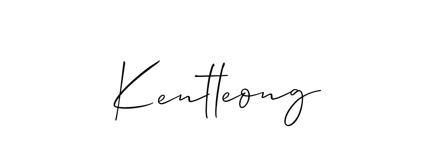 Create a beautiful signature design for name Kentleong. With this signature (Allison_Script) fonts, you can make a handwritten signature for free. Kentleong signature style 2 images and pictures png