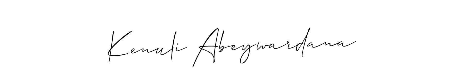 Best and Professional Signature Style for Kenuli Abeywardana. Allison_Script Best Signature Style Collection. Kenuli Abeywardana signature style 2 images and pictures png