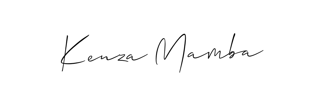Also You can easily find your signature by using the search form. We will create Kenza Mamba name handwritten signature images for you free of cost using Allison_Script sign style. Kenza Mamba signature style 2 images and pictures png