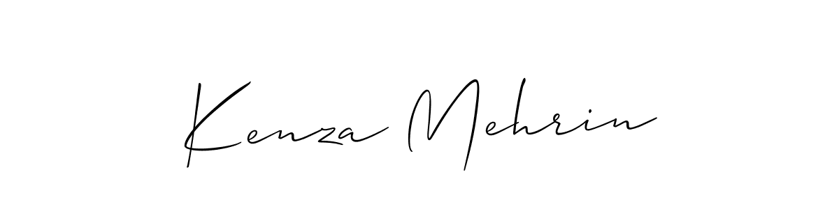 Create a beautiful signature design for name Kenza Mehrin. With this signature (Allison_Script) fonts, you can make a handwritten signature for free. Kenza Mehrin signature style 2 images and pictures png