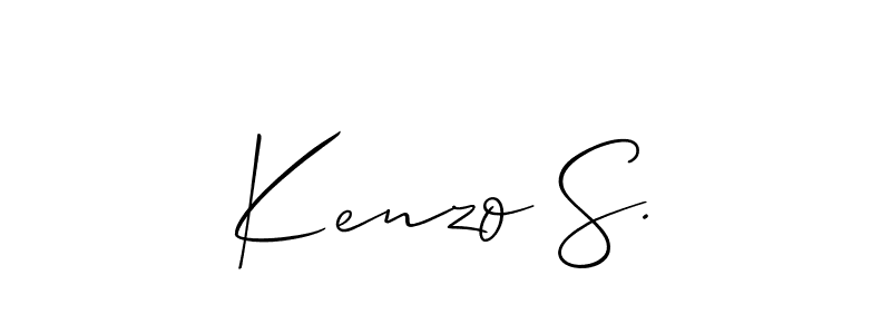 Design your own signature with our free online signature maker. With this signature software, you can create a handwritten (Allison_Script) signature for name Kenzo S.. Kenzo S. signature style 2 images and pictures png