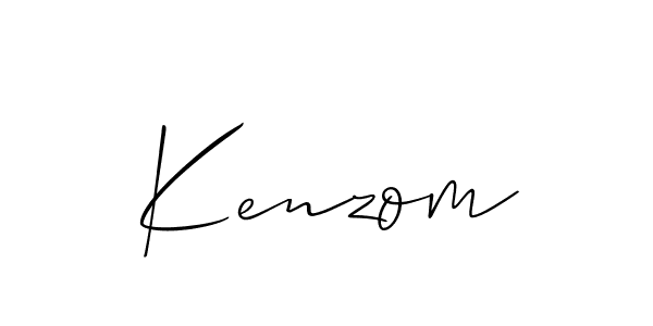 Allison_Script is a professional signature style that is perfect for those who want to add a touch of class to their signature. It is also a great choice for those who want to make their signature more unique. Get Kenzom name to fancy signature for free. Kenzom signature style 2 images and pictures png