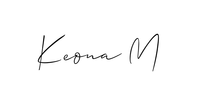 Once you've used our free online signature maker to create your best signature Allison_Script style, it's time to enjoy all of the benefits that Keona M name signing documents. Keona M signature style 2 images and pictures png