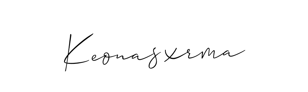 Design your own signature with our free online signature maker. With this signature software, you can create a handwritten (Allison_Script) signature for name Keonasxrma. Keonasxrma signature style 2 images and pictures png