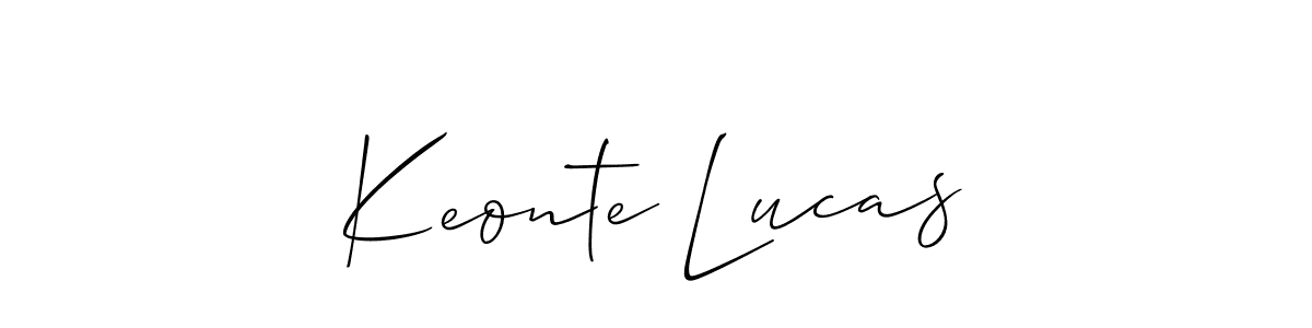 You should practise on your own different ways (Allison_Script) to write your name (Keonte Lucas) in signature. don't let someone else do it for you. Keonte Lucas signature style 2 images and pictures png
