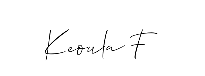 Best and Professional Signature Style for Keoula F. Allison_Script Best Signature Style Collection. Keoula F signature style 2 images and pictures png