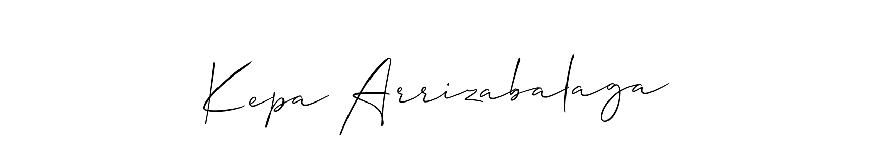 The best way (Allison_Script) to make a short signature is to pick only two or three words in your name. The name Kepa Arrizabalaga include a total of six letters. For converting this name. Kepa Arrizabalaga signature style 2 images and pictures png