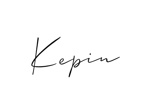 Make a beautiful signature design for name Kepin. With this signature (Allison_Script) style, you can create a handwritten signature for free. Kepin signature style 2 images and pictures png