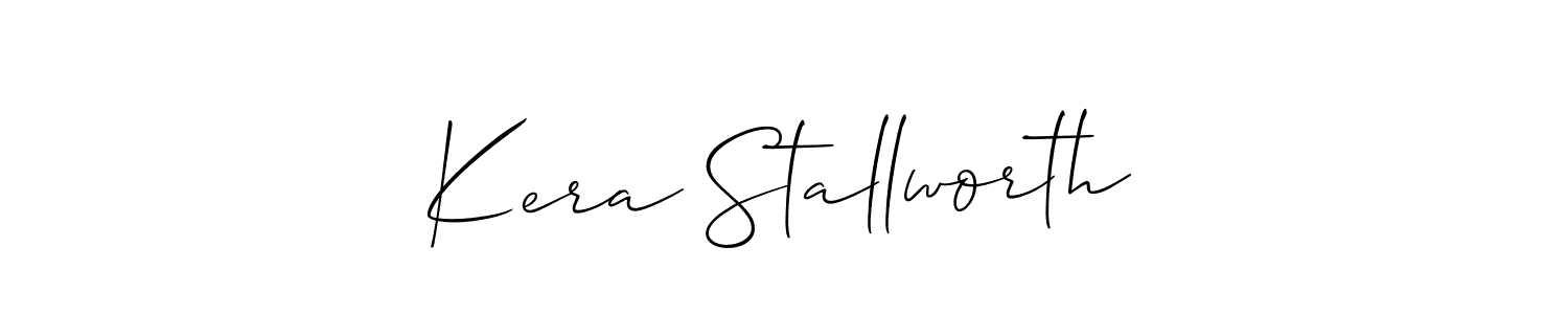 Check out images of Autograph of Kera Stallworth name. Actor Kera Stallworth Signature Style. Allison_Script is a professional sign style online. Kera Stallworth signature style 2 images and pictures png