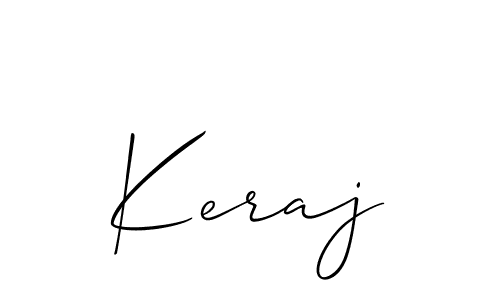 How to Draw Keraj signature style? Allison_Script is a latest design signature styles for name Keraj. Keraj signature style 2 images and pictures png