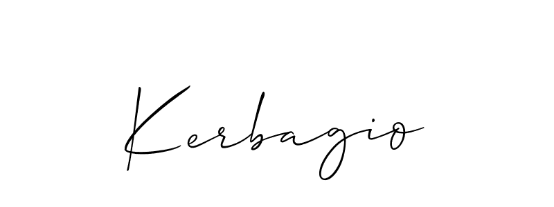 Also You can easily find your signature by using the search form. We will create Kerbagio name handwritten signature images for you free of cost using Allison_Script sign style. Kerbagio signature style 2 images and pictures png