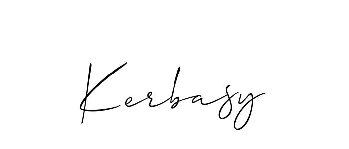 Make a beautiful signature design for name Kerbasy. With this signature (Allison_Script) style, you can create a handwritten signature for free. Kerbasy signature style 2 images and pictures png