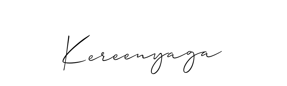 Make a beautiful signature design for name Kereenyaga. With this signature (Allison_Script) style, you can create a handwritten signature for free. Kereenyaga signature style 2 images and pictures png