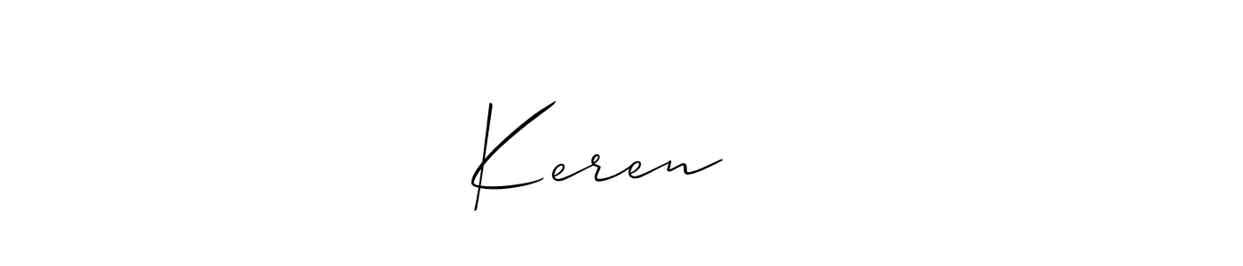 Make a short Keren❣️✨ signature style. Manage your documents anywhere anytime using Allison_Script. Create and add eSignatures, submit forms, share and send files easily. Keren❣️✨ signature style 2 images and pictures png