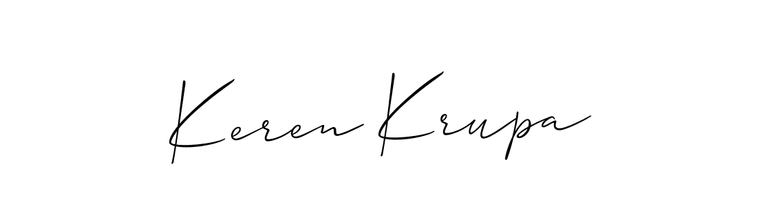 See photos of Keren Krupa official signature by Spectra . Check more albums & portfolios. Read reviews & check more about Allison_Script font. Keren Krupa signature style 2 images and pictures png