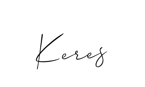 The best way (Allison_Script) to make a short signature is to pick only two or three words in your name. The name Keres include a total of six letters. For converting this name. Keres signature style 2 images and pictures png