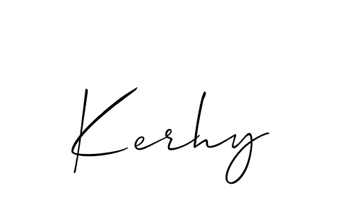 Also we have Kerhy name is the best signature style. Create professional handwritten signature collection using Allison_Script autograph style. Kerhy signature style 2 images and pictures png