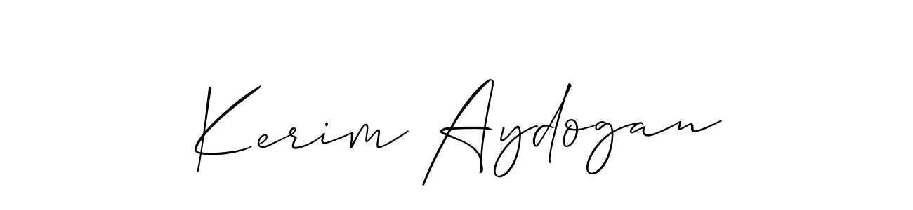 Best and Professional Signature Style for Kerim Aydogan. Allison_Script Best Signature Style Collection. Kerim Aydogan signature style 2 images and pictures png