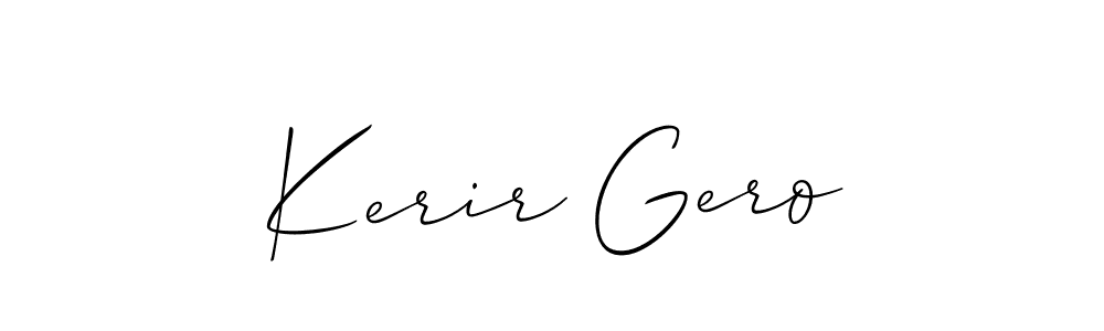 Here are the top 10 professional signature styles for the name Kerir Gero. These are the best autograph styles you can use for your name. Kerir Gero signature style 2 images and pictures png