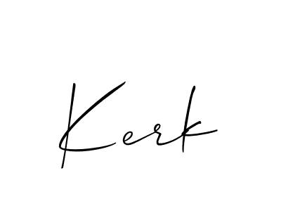 How to Draw Kerk signature style? Allison_Script is a latest design signature styles for name Kerk. Kerk signature style 2 images and pictures png