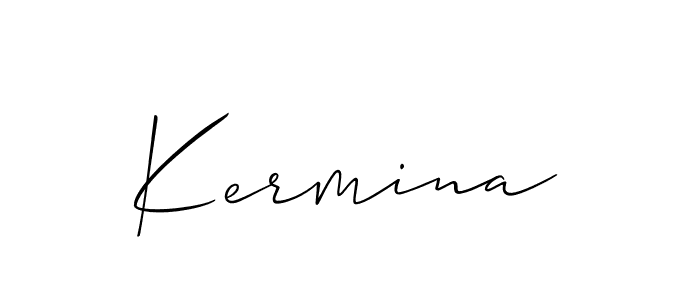 Similarly Allison_Script is the best handwritten signature design. Signature creator online .You can use it as an online autograph creator for name Kermina. Kermina signature style 2 images and pictures png