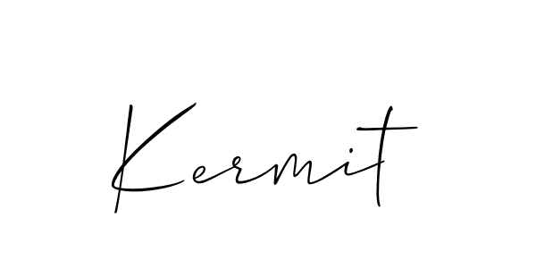 Allison_Script is a professional signature style that is perfect for those who want to add a touch of class to their signature. It is also a great choice for those who want to make their signature more unique. Get Kermit name to fancy signature for free. Kermit signature style 2 images and pictures png