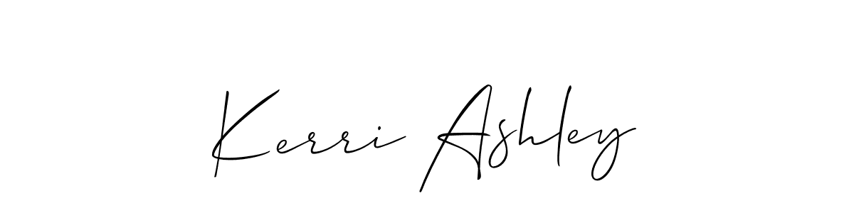 Make a short Kerri Ashley signature style. Manage your documents anywhere anytime using Allison_Script. Create and add eSignatures, submit forms, share and send files easily. Kerri Ashley signature style 2 images and pictures png