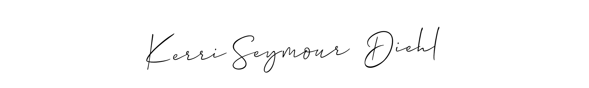 Allison_Script is a professional signature style that is perfect for those who want to add a touch of class to their signature. It is also a great choice for those who want to make their signature more unique. Get Kerri Seymour  Diehl name to fancy signature for free. Kerri Seymour  Diehl signature style 2 images and pictures png