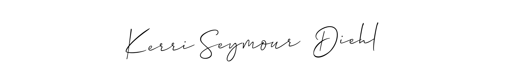 if you are searching for the best signature style for your name Kerri Seymour  Diehl. so please give up your signature search. here we have designed multiple signature styles  using Allison_Script. Kerri Seymour  Diehl signature style 2 images and pictures png