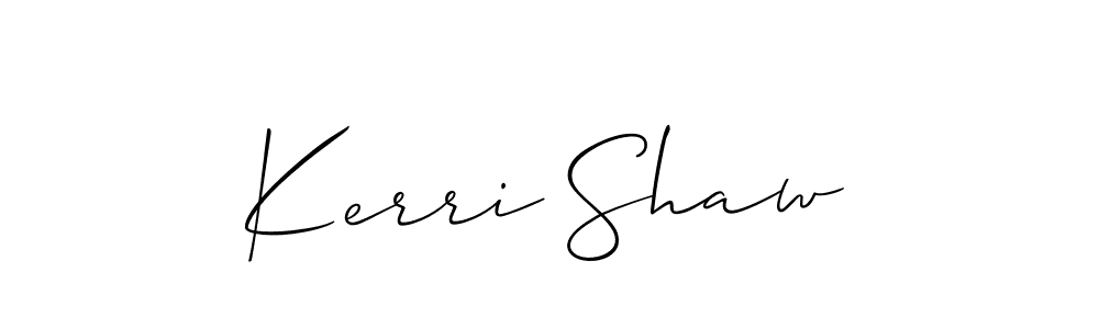 Best and Professional Signature Style for Kerri Shaw. Allison_Script Best Signature Style Collection. Kerri Shaw signature style 2 images and pictures png