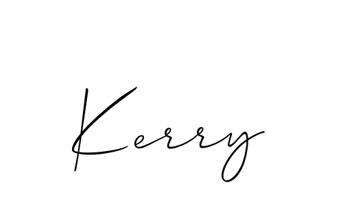 Make a beautiful signature design for name Kerry. With this signature (Allison_Script) style, you can create a handwritten signature for free. Kerry signature style 2 images and pictures png