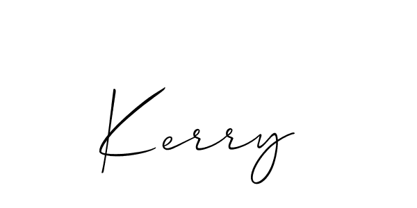 Use a signature maker to create a handwritten signature online. With this signature software, you can design (Allison_Script) your own signature for name Kerry . Kerry  signature style 2 images and pictures png