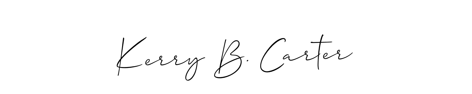 Also we have Kerry B. Carter name is the best signature style. Create professional handwritten signature collection using Allison_Script autograph style. Kerry B. Carter signature style 2 images and pictures png