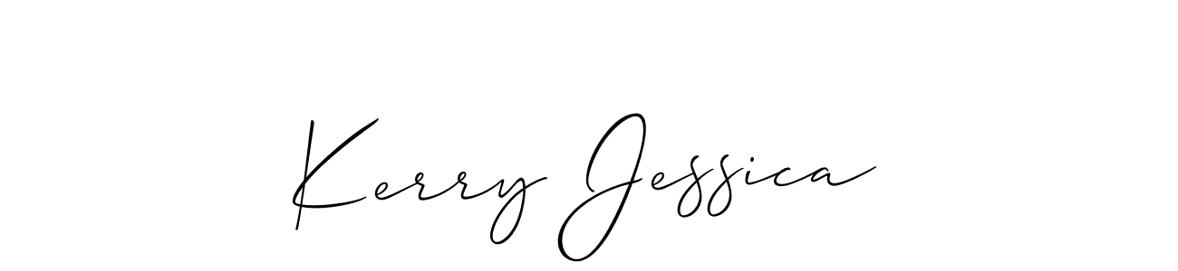 if you are searching for the best signature style for your name Kerry Jessica. so please give up your signature search. here we have designed multiple signature styles  using Allison_Script. Kerry Jessica signature style 2 images and pictures png