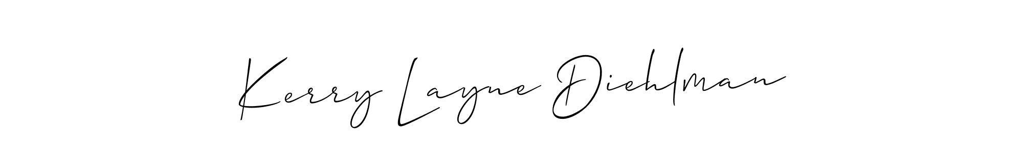 How to make Kerry Layne Diehlman signature? Allison_Script is a professional autograph style. Create handwritten signature for Kerry Layne Diehlman name. Kerry Layne Diehlman signature style 2 images and pictures png