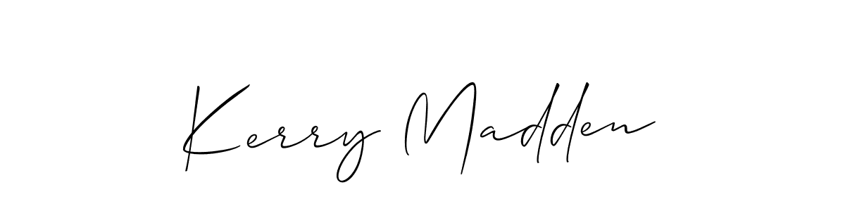 Also You can easily find your signature by using the search form. We will create Kerry Madden name handwritten signature images for you free of cost using Allison_Script sign style. Kerry Madden signature style 2 images and pictures png