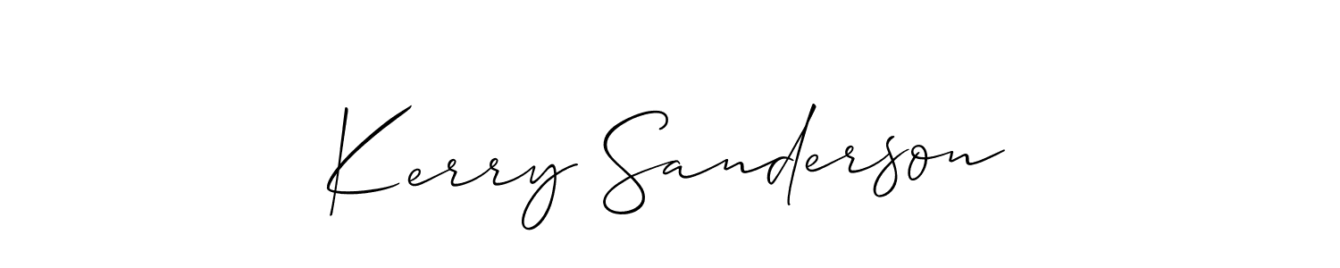 Check out images of Autograph of Kerry Sanderson name. Actor Kerry Sanderson Signature Style. Allison_Script is a professional sign style online. Kerry Sanderson signature style 2 images and pictures png