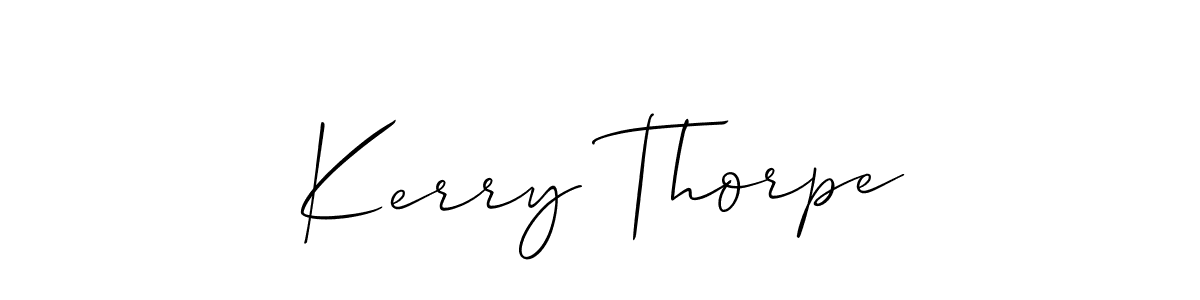 Allison_Script is a professional signature style that is perfect for those who want to add a touch of class to their signature. It is also a great choice for those who want to make their signature more unique. Get Kerry Thorpe name to fancy signature for free. Kerry Thorpe signature style 2 images and pictures png