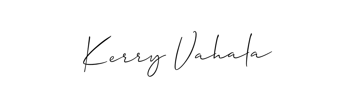 How to Draw Kerry Vahala signature style? Allison_Script is a latest design signature styles for name Kerry Vahala. Kerry Vahala signature style 2 images and pictures png