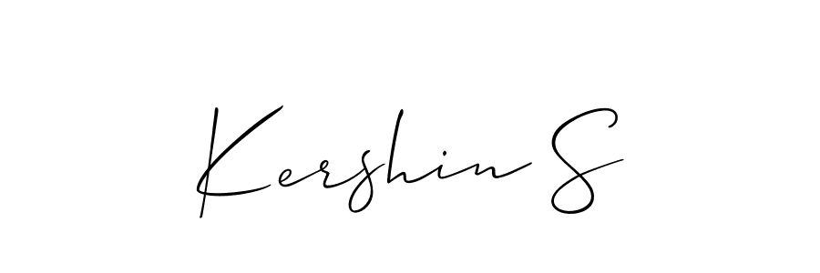 Kershin S stylish signature style. Best Handwritten Sign (Allison_Script) for my name. Handwritten Signature Collection Ideas for my name Kershin S. Kershin S signature style 2 images and pictures png