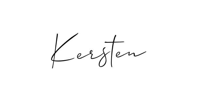 Best and Professional Signature Style for Kersten. Allison_Script Best Signature Style Collection. Kersten signature style 2 images and pictures png