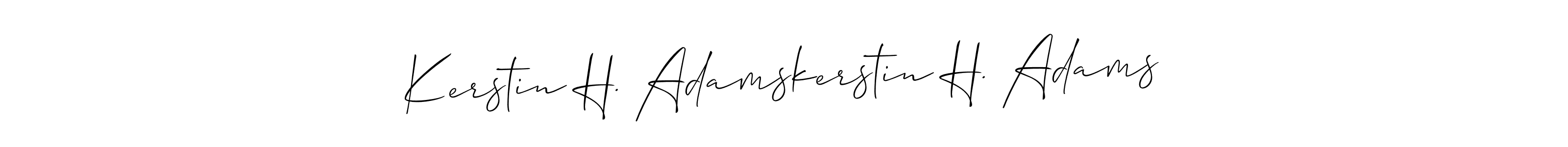 Use a signature maker to create a handwritten signature online. With this signature software, you can design (Allison_Script) your own signature for name Kerstin H. Adamskerstin H. Adams. Kerstin H. Adamskerstin H. Adams signature style 2 images and pictures png