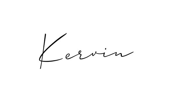 Also You can easily find your signature by using the search form. We will create Kervin name handwritten signature images for you free of cost using Allison_Script sign style. Kervin signature style 2 images and pictures png