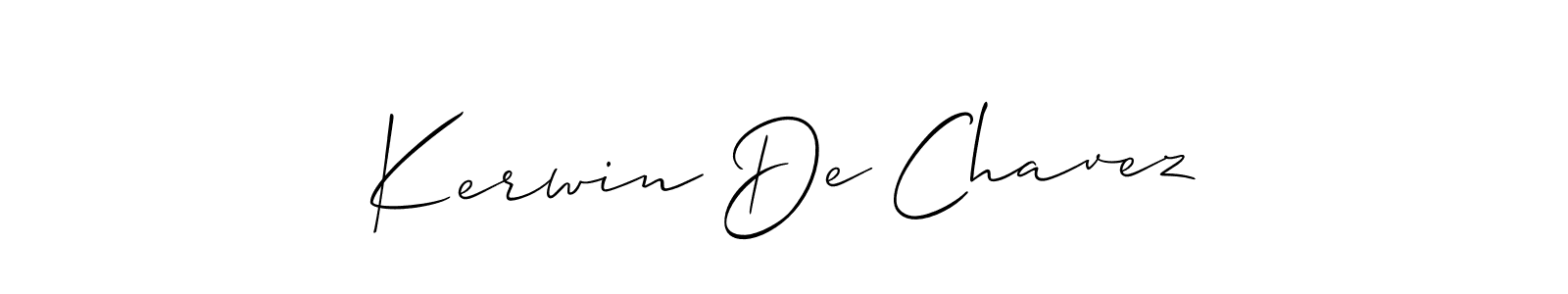 Make a beautiful signature design for name Kerwin De Chavez. With this signature (Allison_Script) style, you can create a handwritten signature for free. Kerwin De Chavez signature style 2 images and pictures png