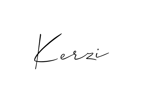 Create a beautiful signature design for name Kerzi. With this signature (Allison_Script) fonts, you can make a handwritten signature for free. Kerzi signature style 2 images and pictures png